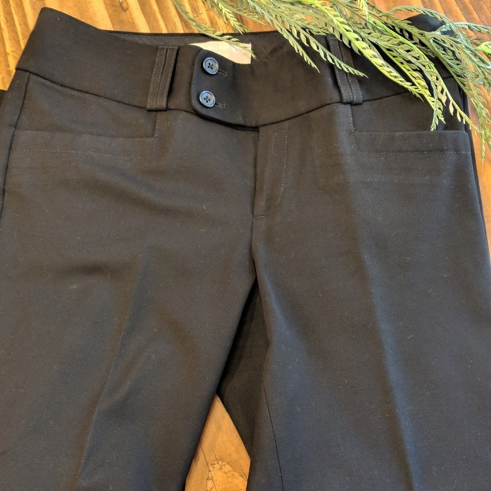 Banana Republic Black Trousers-Martin Fit-Size 4